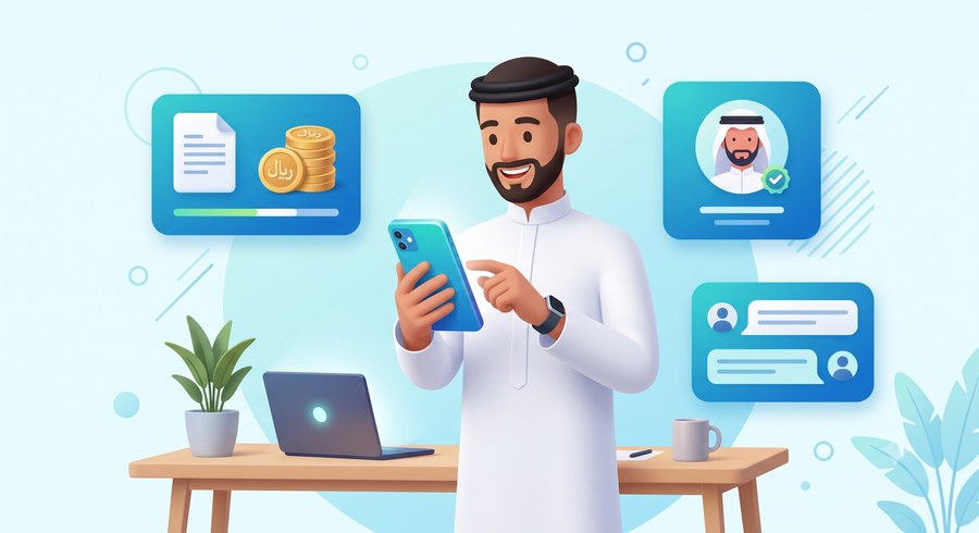 لقطة من تطبيق الخدمة الذاتية للموظف في ماجو